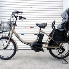 札幌市/清田区 YAMAHA/ヤマハ 電動アシスト自転車 PAS Babby un PA20BXL 3段変速 マットグレイッシュベージュ 20インチ リヤチャイルドシート付 動作品