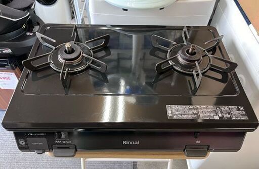 LPガス ガステーブル(グリル無し) リンナイ 左強火 幅59cm KG64-2HSL