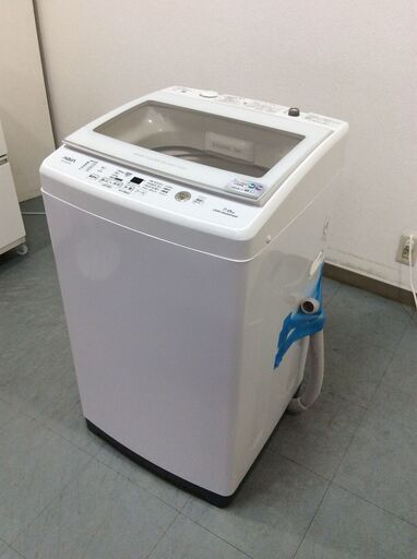 （7/14受渡済）JT8940【AQUA/アクア 7.0㎏洗濯機】美品 2019年製 AQW-GV70H 家電 洗濯 簡易乾燥付
