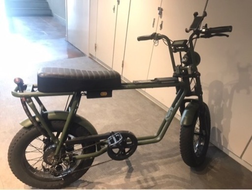 FLOW M1 電動アシスト 自転車 充電式 マットカーキ