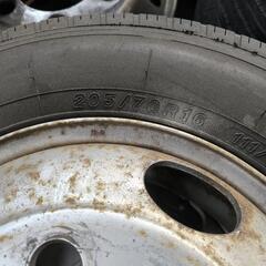 205/70R16 キャンピングカー キャンター トラック用 ホイール付き6本
