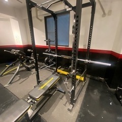 【再募8/10AM引取】パワーラック/ラットプルオプション/オリンピックシャフト