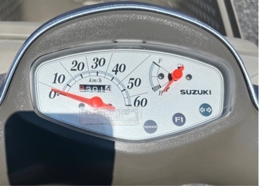 815. 動画あり スズキ レッツ4 バスケット 原付 バイク 50cc 車体 本体