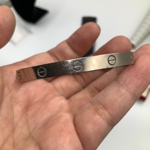 Cartier カルティエ ラブブレス 旧型 ホワイトゴールド 33.5g サイズ18 