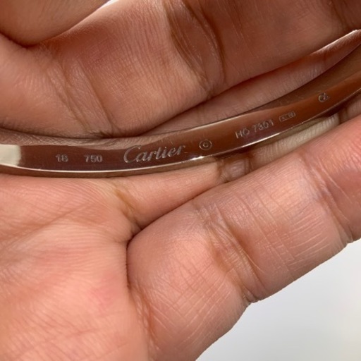 Cartier カルティエ ラブブレス 旧型 ホワイトゴールド 33.5g サイズ18