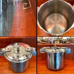 プロ仕様 圧力鍋15L、ワンダーシェフ、NPDC15、業務用、調理器具 鍋、グリル