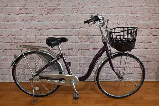 【完売御礼】【大人用】整備済 ブリヂストン 超軽量26型内装3段ギア カルク 中古自転車 婦人車 紫色 \u003c自転車のオオムラ 静岡店\u003e