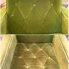 カリモク60 ロビーチェア１シーター モケットグリーン