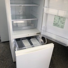 NO 162 🌈北九州市内配送設置無料✨🌈　　2019年AQR-16H-W 冷蔵庫 ミルク [2ドア /右開きタイプ /157L]