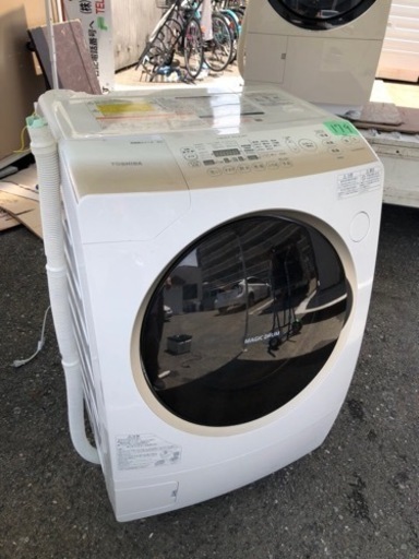 NO 179 北九州市内配送設置無料✨　東芝 TOSHIBA ドラム式洗濯乾燥機（9.0kg） 左開き マジックドラム グランホワイト TW-Z96A2ML(W)