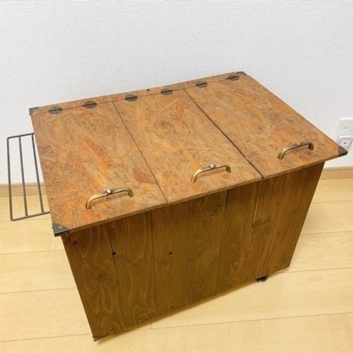 家具 収納 ゴミ箱 木製 ハンドメイド アンティーク ビンテージ DIY