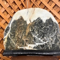 愛品館江戸川店】置物 インテリア 天然大理石 山水図 石板画 ID112 