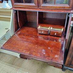 【愛品倶楽部柏店】 ライティングビューロー 民芸家具 表面材 樺材