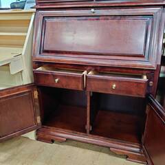 【愛品倶楽部柏店】 ライティングビューロー 民芸家具 表面材 樺材