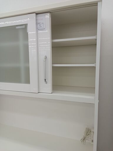 ☆ジモティ割あり☆ レンジボード ホワイト H190×D51×W89.5