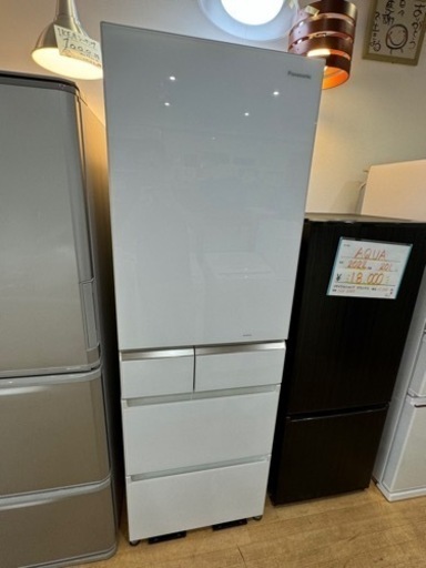 Panasonic 406L 5ドア冷蔵庫  2019年 NR-E414GV-W 0618-9