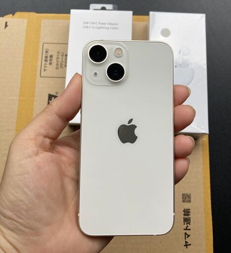 ○美品○iPhone13mini 128GB SIMフリー バッテリー85% スターライト 