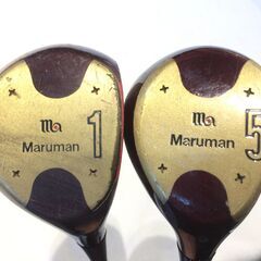 ☆274☆レア！ゴルフクラブ　maruman マルマン　CompumaL 2本セット　ゴルフ　♯１　♯５　右きき　アウトドア