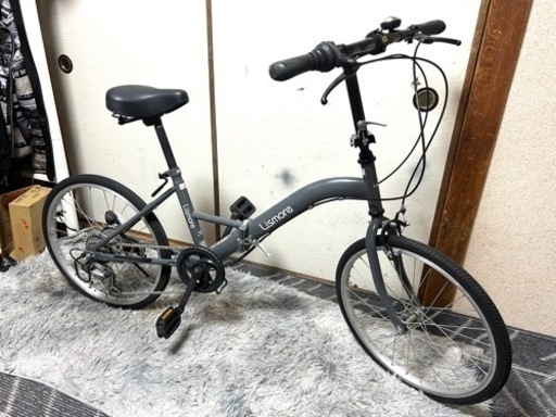 ミニベロ折りたたみ式 20インチ、SHIMANO6段変速、美品