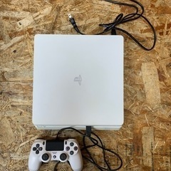 a(6441) SONY PS4 ホワイト プレイステーション4 本体 純正コントローラー 白 動作確認済み 初期化 ゲーム機