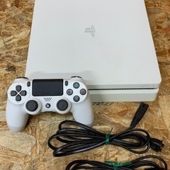 a(6441) SONY PS4 ホワイト プレイステーション4 本体 純正コントローラー 白 動作確認済み 初期化 ゲーム機