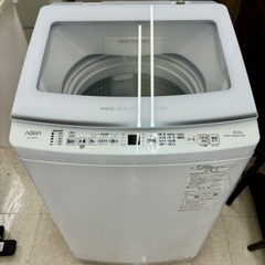 桐生店【現状品】j6-35 AQUA 洗濯機 AQW-V8N(W) 2023年製