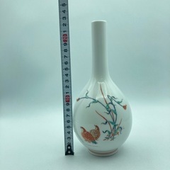 a327506 酒井田柿右衛門 十三代 一輪挿し 花瓶 壺 生花 陶器 骨董品