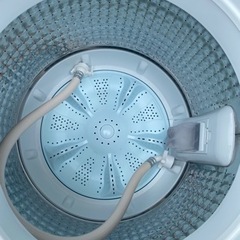 北九州市内配送無料　保証付き AQUA アクア 簡易乾燥機能付き洗濯機 4.5kg ホワイト AQW-S45J（W）