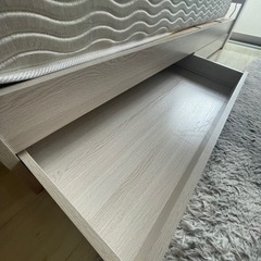 シングルベッド　ベッドフレーム　マットレス　