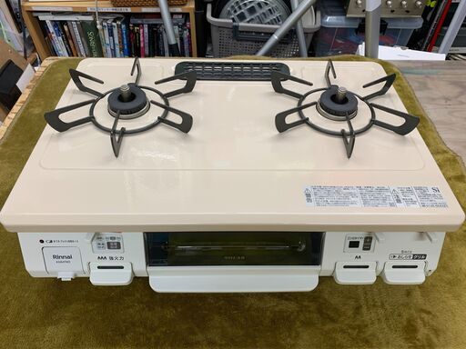 【愛品館江戸川店】リンナイ　都市ガス用ガステーブル　2023年製　KG64TW2L  ID：133-050120-007