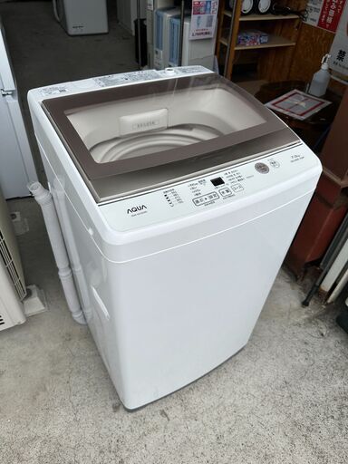 【動作保証あり】AQUA アクア 2019年 AQW-GS70G 7.0kg 洗濯機 ガラスフタ【管理KRS670】