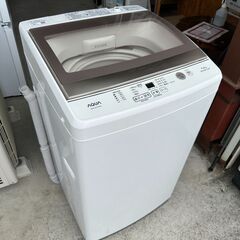 動作保証あり】AQUA アクア 2019年 AQW-GS70G 7.0kg 洗濯機 ガラスフタ