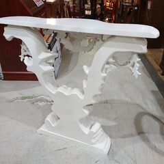 アンティーク調｜ゴージャス｜半円型｜コンソールテーブル