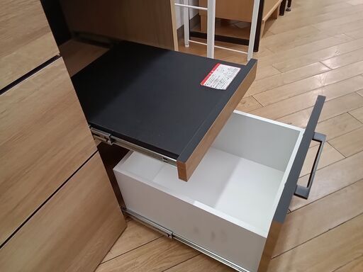 ☆ジモティ割あり☆ 古賀家具 レンジ台 ナチュラル H73×D49×W120 クリーニング済み TK2397\t\t\t\t\t\t\t\t -  食器棚、キッチン収納