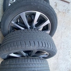 タイヤホイールセット　165/55R14-サコッシュ　ピンク系　３