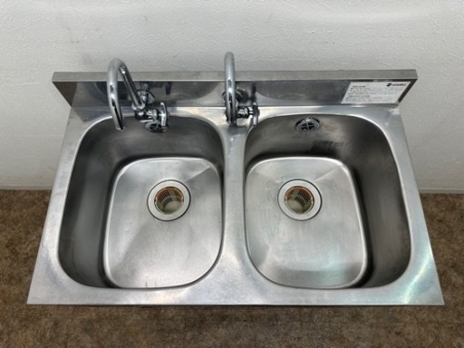 J9★アズマ★2槽シンク 業務用 流し台 厨房機器 飲食店 厨房 店舗用 J9☆アズマ☆2槽シンク 業務用 流し台 厨房機器 飲食店 厨房 店舗用 J9
