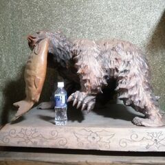 値下げしました   大迫力🐻 大型 木彫りの熊