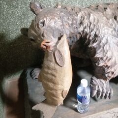 値下げしました   大迫力🐻 大型 木彫りの熊