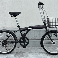 新品同様！6段変速　20インチ折りたたみ自転車！ミニベロ