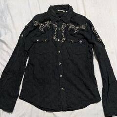 ヴィンテージ デザインメキシカンシャツ 刺繍 バックデザイン 80年代物