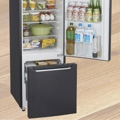 【急募あすまで】
150L黒【冷凍冷蔵庫】HR-D15CB ハイセンスジャパン株式会社 2020年