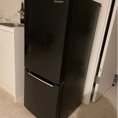 【急募あすまで】
150L黒【冷凍冷蔵庫】HR-D15CB ハイセンスジャパン株式会社 2020年