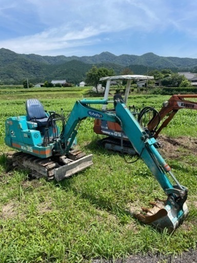 ミニユンボ　クボタKH−35 アワーメーター2495