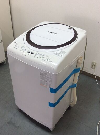 （8/3受渡済）YJT8865【TOSHIBA/東芝 8.0㎏洗濯機】美品 2022年製 ZABOON AW-8VM2 家電 洗濯乾燥機