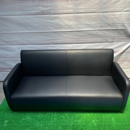 オフィスソファ　2人掛け　レザー　約130×60㎝