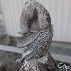 直接引き取り限定 岡山県 ジモティー特別価格 さかな 魚 噴水 置物
