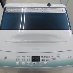Haier 全自動洗濯機 ステンレス槽 4.5kg 2022年製 JW-U45HK