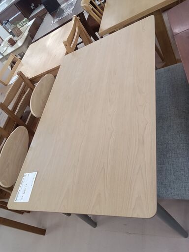 ★ジモティ割あり★  ダイニングセット ベージュ W120.5×D75.5×H73 クリーニング済み TC3400