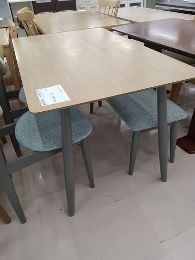 ☆ジモティ割あり☆ ダイニングセット ベージュ W120.5×D75.5×H73 