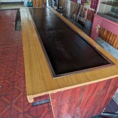 【格安】店舗用カウンター鉄板台 格安】店舗用カウンター鉄板台